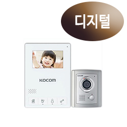 코콤 비디오폰 KCV-436 화이트/블랙 (디지털방식)
